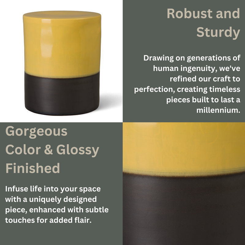 Stool/Table Garden Stool, Mustard Yellow