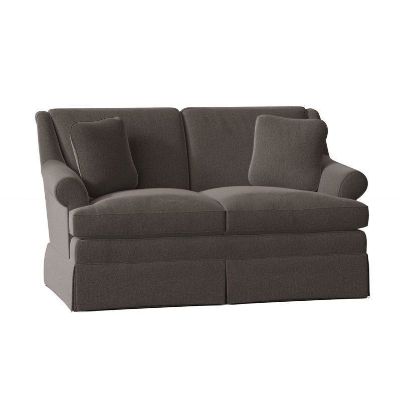 Connor Upholstered 59'' Loveseat, Handsome 41 Gray Performance Twill, No