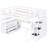 Full Size White Loft Bed With Desk, Shelves & Storage Developments Liaisons -