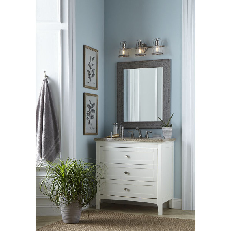 Éclairage pour meuble-lavabo à intensité variable Hollowell, Brushed Nickel