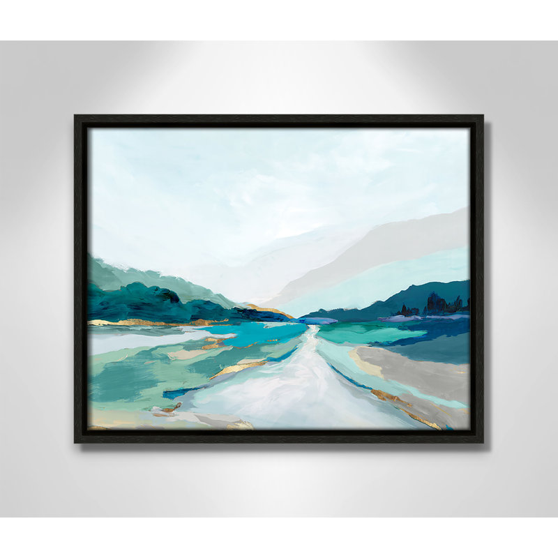 Hope Creek - Blue Version Print par Isabelle Z, Espresso, H 12,5 po x l 15,5 po