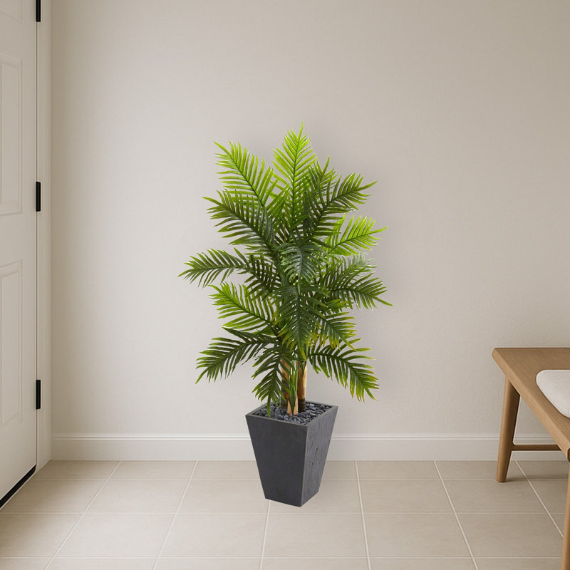 Areca Palm Tree in Slate Finished Planter