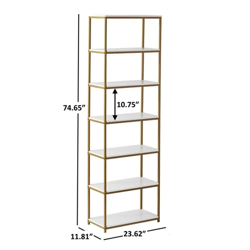 Jonteria Bookcase, Gold