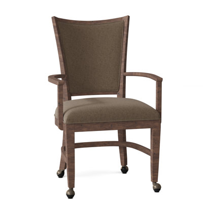 Hamlin Upholstered King Louis Back Arm Chair