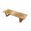 86.61"Natural Wood Pine Long Rectangular Conference Table