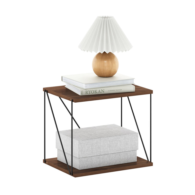 Rata Block End Table, Columbia Walnut