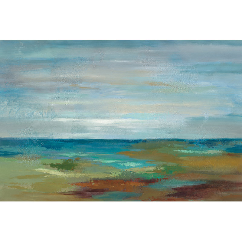 «Wispy Clouds» par Silvia Vassileva - impression d'un seul cadre, Non, Papier avec cadre doré, H 24 po x l 36 po x P 1,25 po