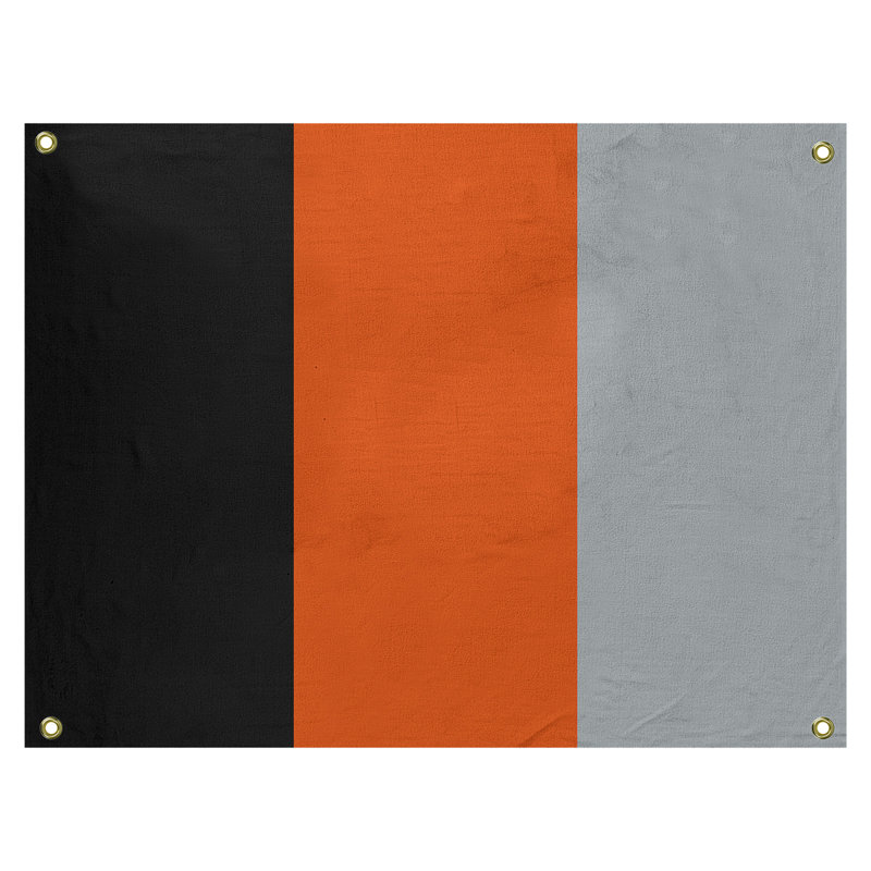 Tapisserie de polyester Baltimore, Blanc / noir jade, H 50 po x l 59 po x P 1 po, Baltimore