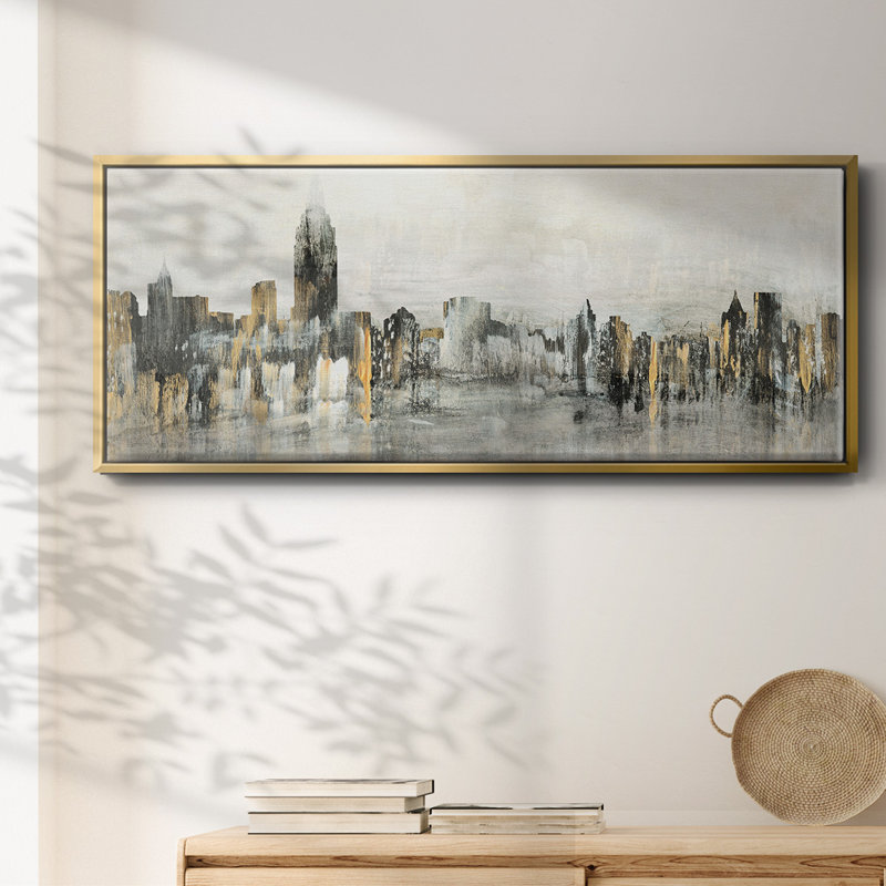 Bright City Lights - Toile encadrée, H 12 po x l 30 po