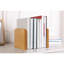 Serre-livres pour accessoires de bureau Ebern Designs - 2 paires de serre-livres décoratifs 100% bois massif faits à la main avec base en métal - Organisateur de tablettes antidérapant robuste pour livres