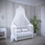 Filet anti-moustique pour lit Lavish Home, blanc