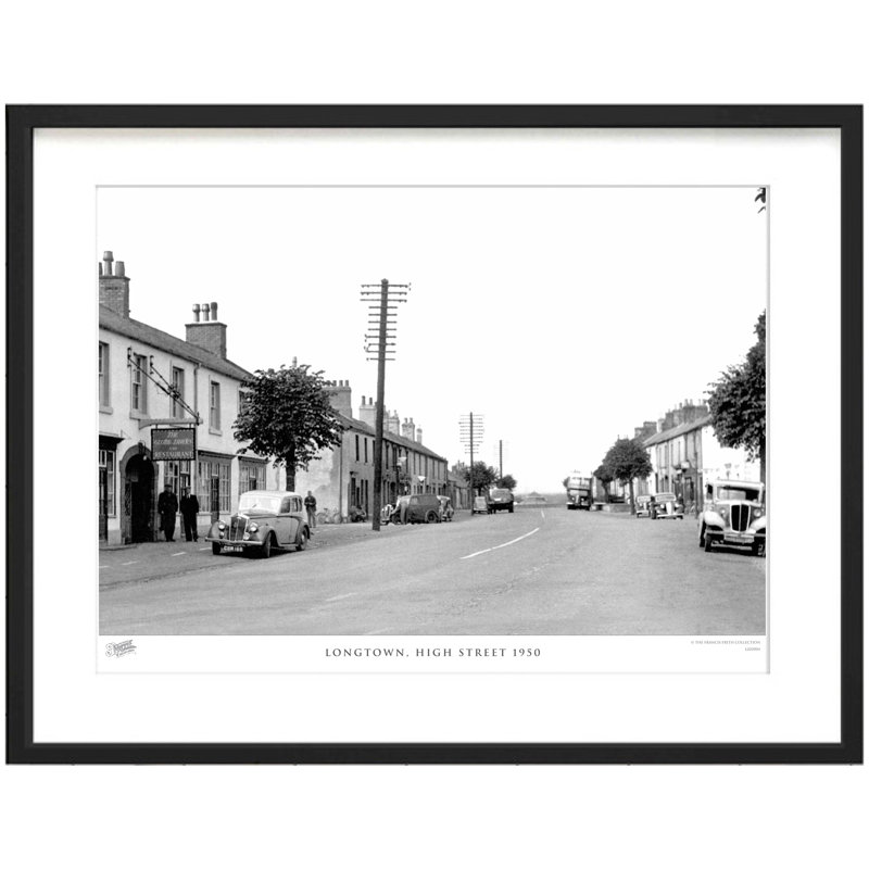 Longtown, High Street 1950 - Single Picture Frame Print, 28cm H x 36cm W x 2.3cm D