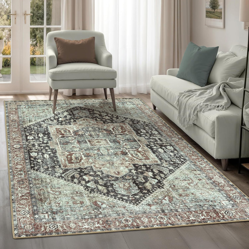 Abstract Area Rug, Rectangle 60 x 110 cm