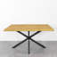 Berrysburg Oak Rectangular Wood Top Dining Table with Steel Base-797187997-797187994