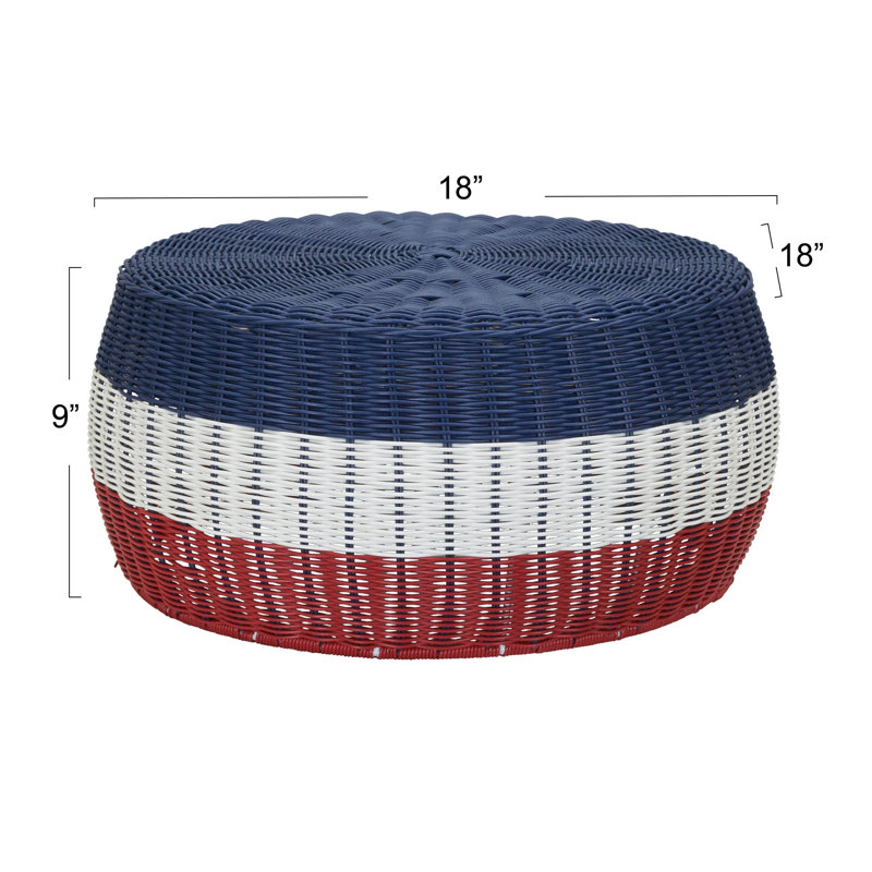 Table d'appoint Patriotic, Bleu / blanc / rouge