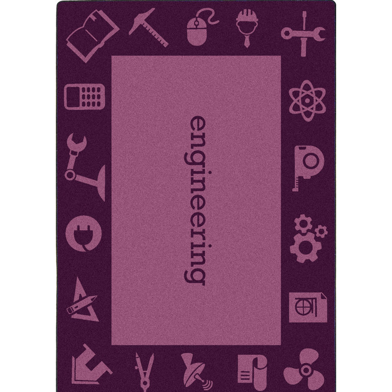 Tapis mauve par Joy, Rectangle 10 pi 9 po x 13 pi 2 po