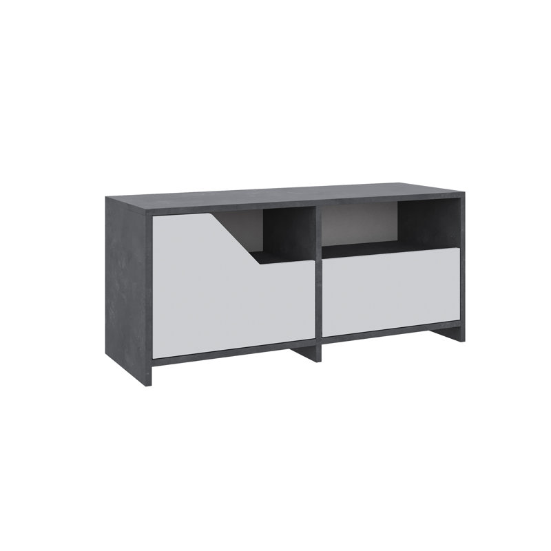 8 Pair Shoe Storage Cabinet, Retro Gray/White