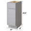 Base de meuble-lavabo simple 12 po seulement-95290447