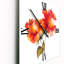 Horloge murale Deux roses en fleurs-366470967