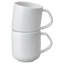 Porcelain Arc White Set of 2 Large Mugs