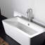 Robinet de baignoire autoportant avec douche à main pour salles de bain luxueuses