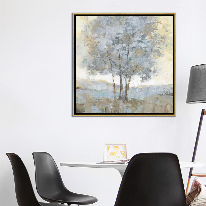 " Soft Sentinel I " by Nan, No Matte, Gold Frame, 12" H x 12" W x 1.5" D