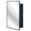 Armoire-miroir noire à fixation murale ou encastrée 24 po x 36 po-2128940651
