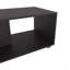 Table basse avec rangement ouvert et roulettes