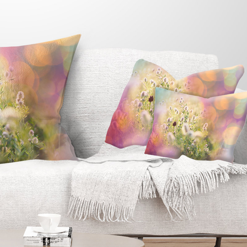 Coussin lombaire à fleurs joli little summer