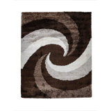 Heller Abstract HAND TUFTED SHAG POLYESTER ECO-FRIENDLY AREA RUGS - Multicolor | Contemporary Design | Area Rugs for Living room, Bedroom