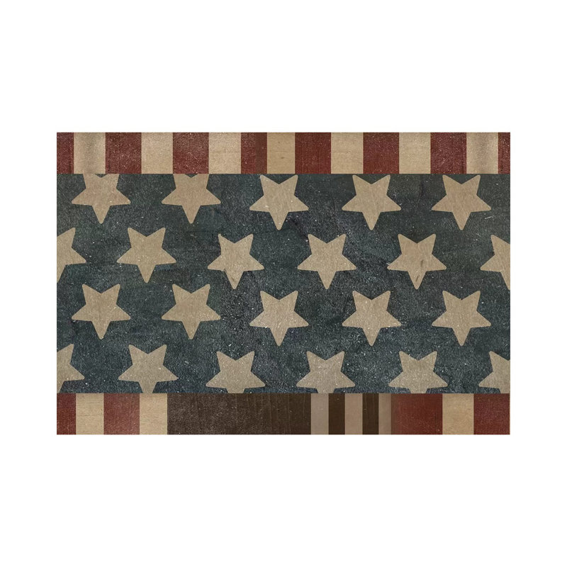 Patriotic Collection H by June Erica Vess - Wrapped Canvas Print, 20.32cm H x 30.48cm W x 1.905cm D