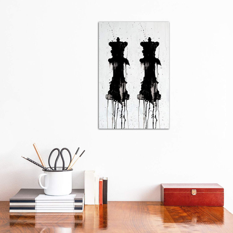 Deux reines par Kent Youngstrom - reproduction d'art, H 18 po x l 12 po x 1,5 po, Toile tendue