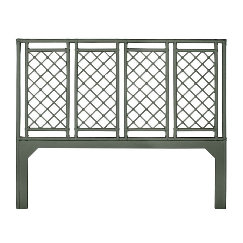 X & Diamond Low Profile Standard Bed, King, Evergreen