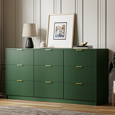 Commode 9 tiroirs Aphan, l 63 po