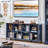 Farmhouse Wood Long Storage Organizer Bookcase-33435129-33435128