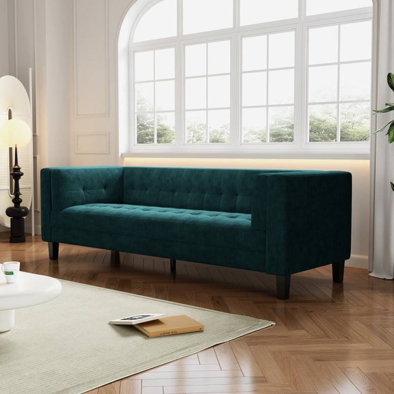 Revêtement en velours rembourré robuste et durable, Vert givré