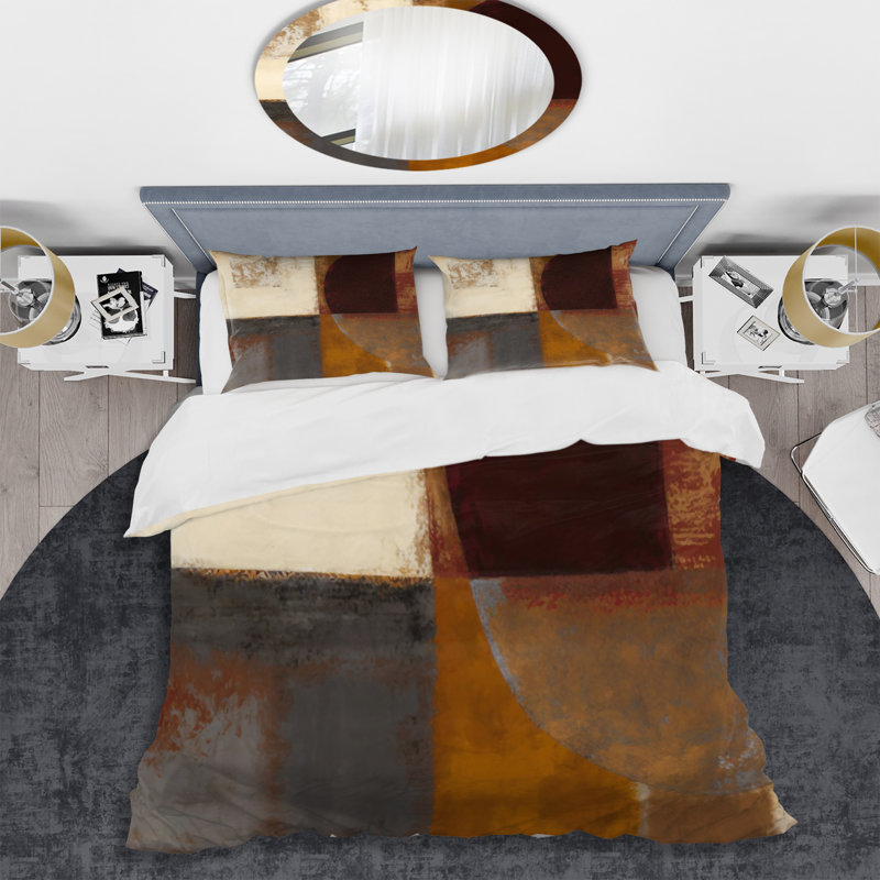 Chocolate Brown Elementary V BeddingMicrofiber / Polyester Duvet Cover Set, Twin Duvet Cover + 1 Standard Sham