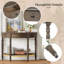 39 " W Solid Wood Top Console Table