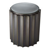Fluted Column Table-Nickel