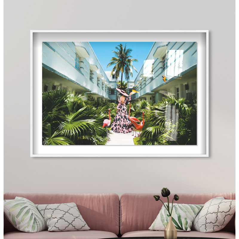 Miami Deco - Photographie encadrée sur papier