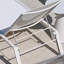 Ensemble de chaises longues d'extérieur en alliage d'aluminium