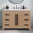 Graelyn 48 In. Single Rectangle Sink Bathroom Vanity With Engineered Carrara White Marble In Weathered Oak-1997702084-1997702086