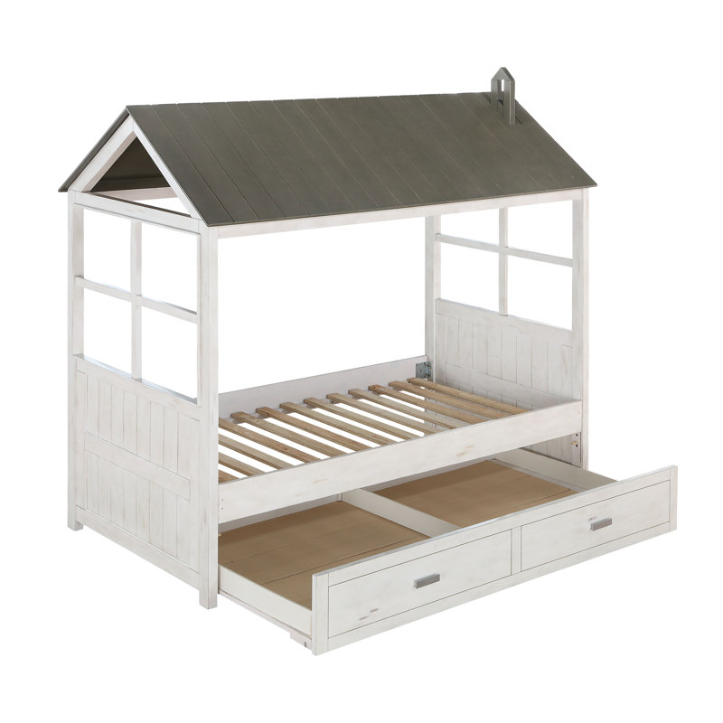Corsi Twin Panel Bed with Trundle