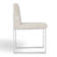 Frozen Fabric Upholstered Side Chair