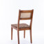 Ensemble de 2 chaises de salle à manger en rotin avec bandes tissées en cuir 18 po K / D