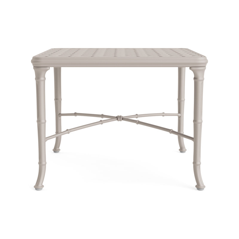 Calcutta Outdoor Square Side Table, Dove