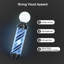 Wall-mounted LED Light Barber Pole with Bright Rotating Strips