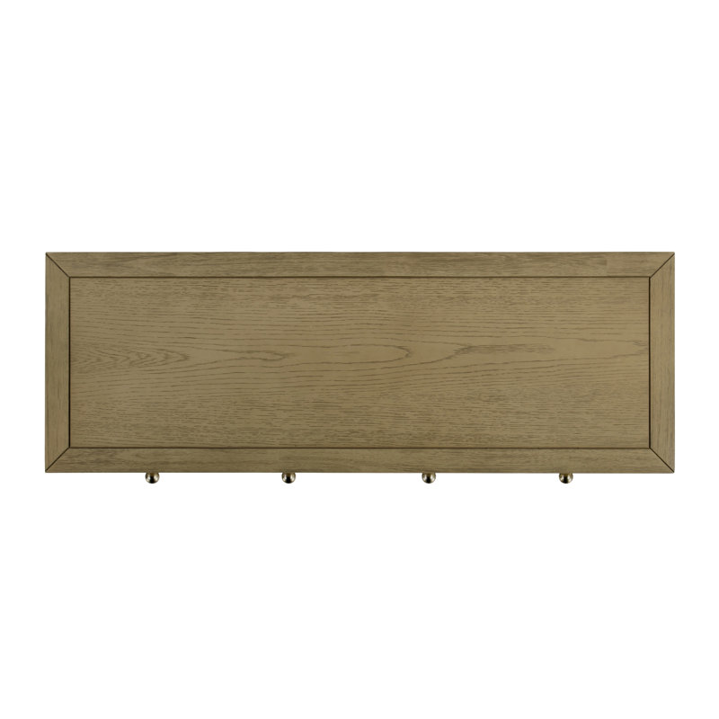 Nora 2 Drawer Console Table, Light Oak