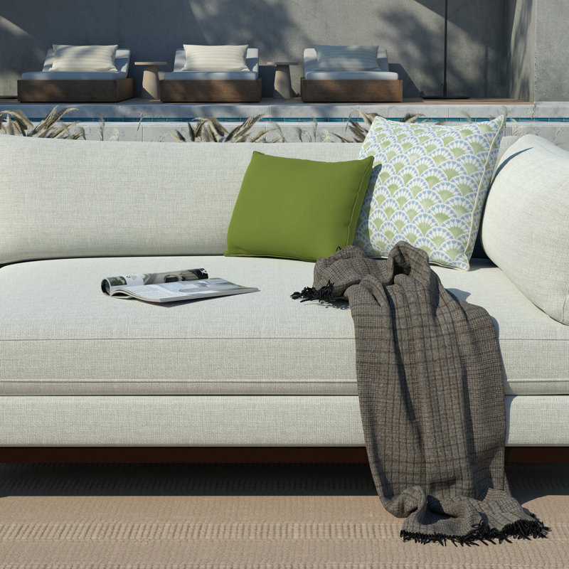 Lillian August Outdoor Living Lagoon Lumbar Pillow Cover, 20"H x 20"W, Lime