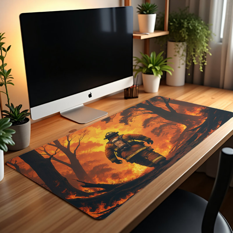 Polyester Desk Pad, 14.4x12.1